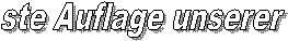 Auflage unserer